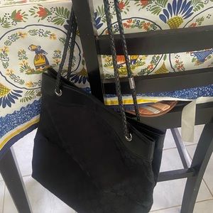 Gucci beautiful black tote bag